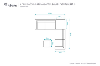 Mayfair Rattan Modular Sofa Set M