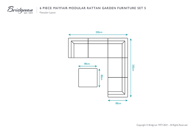 Mayfair Rattan Modular Sofa Set S