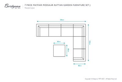 Mayfair Rattan Modular Sofa Set J