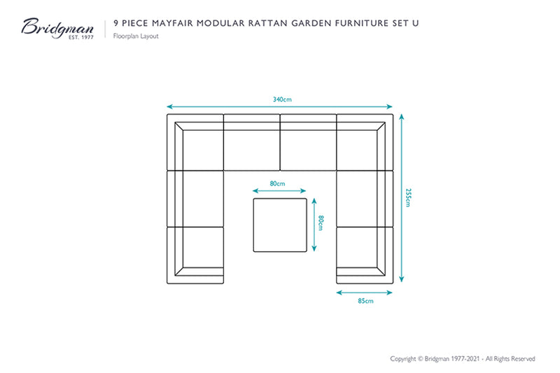 Mayfair Rattan Modular Sofa Set U