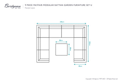Mayfair Rattan Modular Sofa Set U