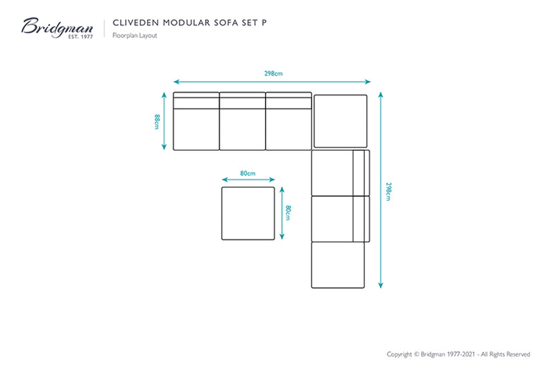 Cliveden Rattan Modular Sofa Set P