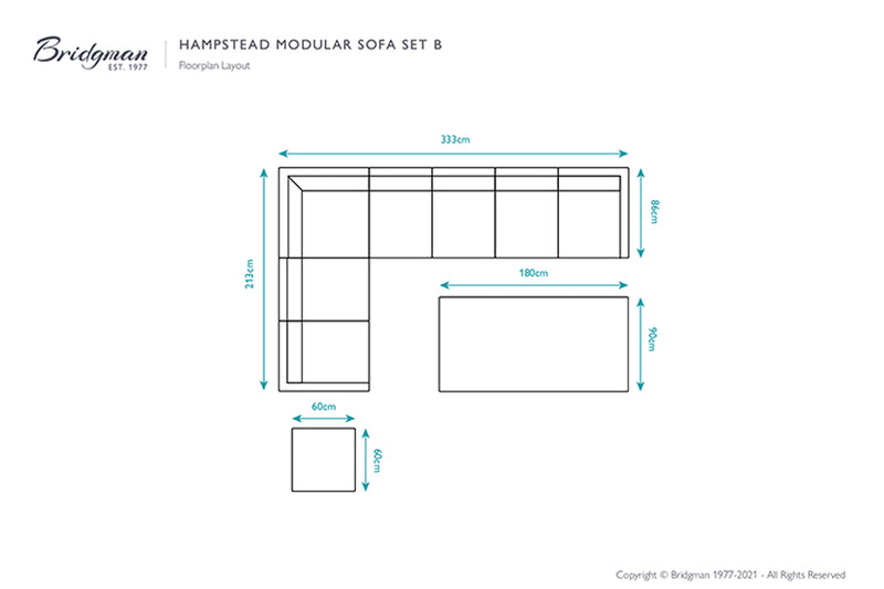 Hampstead Stone Rattan Modular Sofa Set B