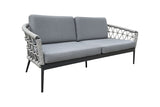 Monaco 3 Seater Sofa with 2 Lounge Armchairs & 2 Coffee Tables