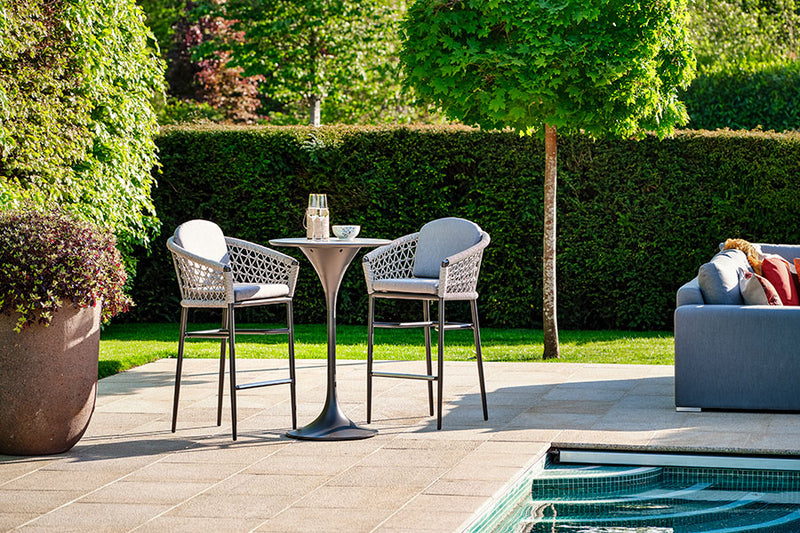 70cm Monaco Bar Table with 2 Bar Stools