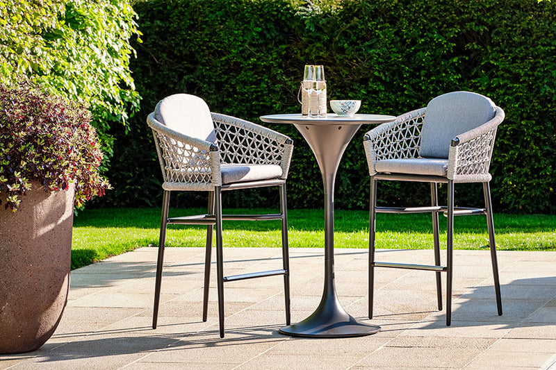 70cm Monaco Bar Table with 2 Bar Stools