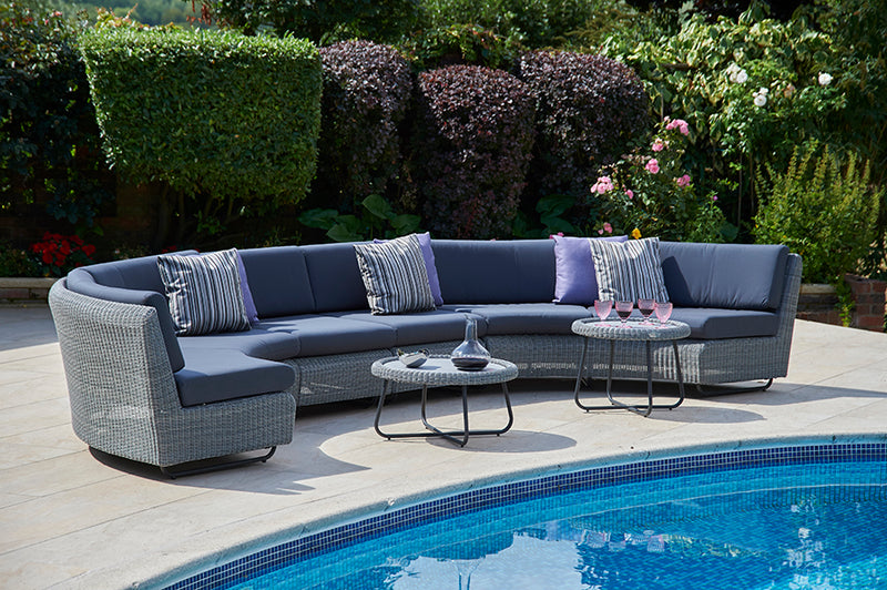 Cliveden Rattan Curved Modular Sofa Set K
