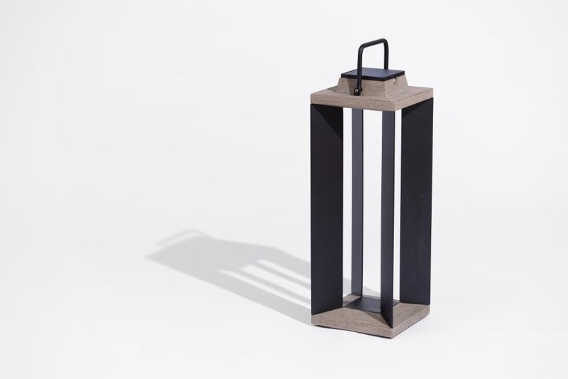 Myrtle Weathered Teak Solar Lantern