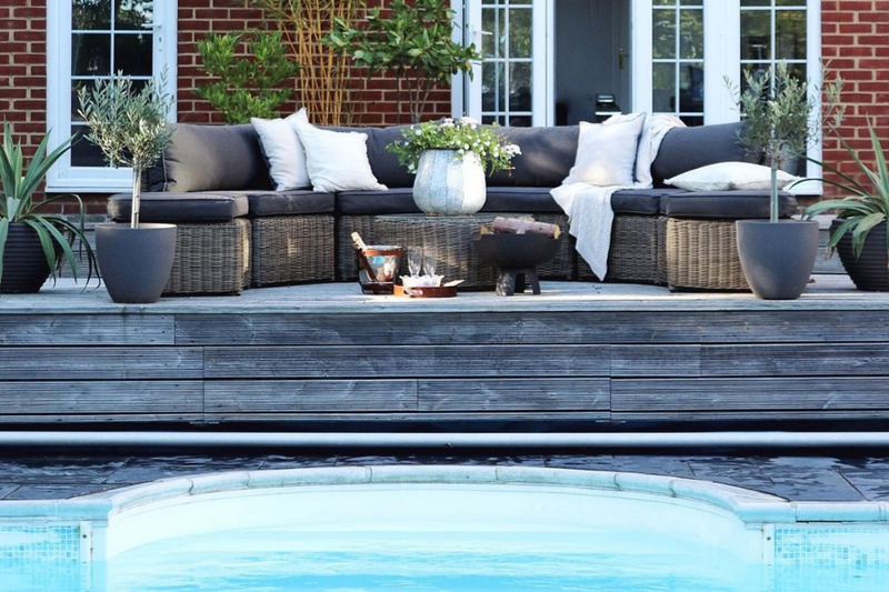 7 Piece Mayfair Curved Rattan Modular Sofa Set