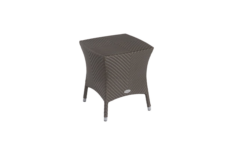 2 Windsor Bronze Stacking Sun Loungers with Square Side Table