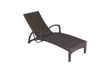 2 Windsor Bronze Stacking Sun Loungers with Square Side Table