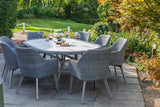 230cm Cliveden Oval Dining Table with 8 Dining Armchairs