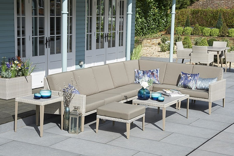 Hampstead Stone Rattan Modular Sofa Set F
