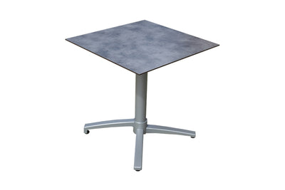 80cm Paris Silver Square Folding Table