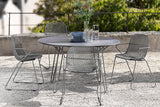 130cm Remy Round Dining Table - Grey/Black
