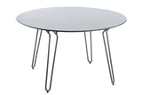 130cm Remy Round Dining Table - Grey/Black