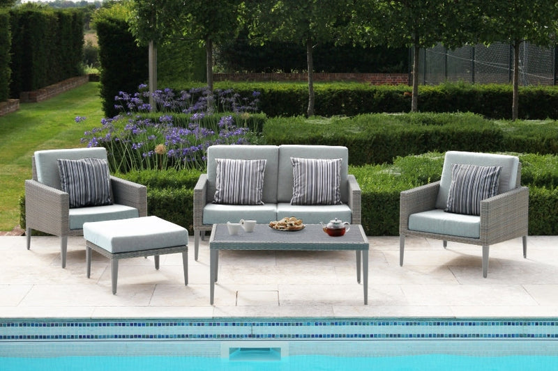 Taupe Striped Waterproof Scatter Cushion