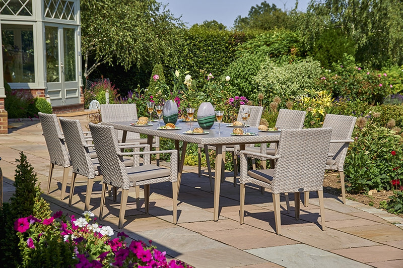 240cm Hampstead Stone Rectangular Dining Table