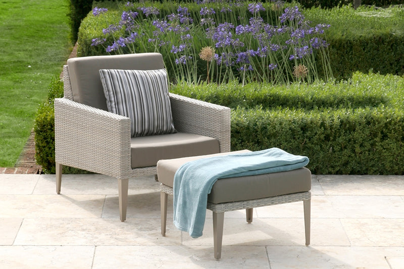 Hampstead Stone 2 Seater Sofa with 2 Lounge Armchairs, Footstool & Rectangular Coffee Table