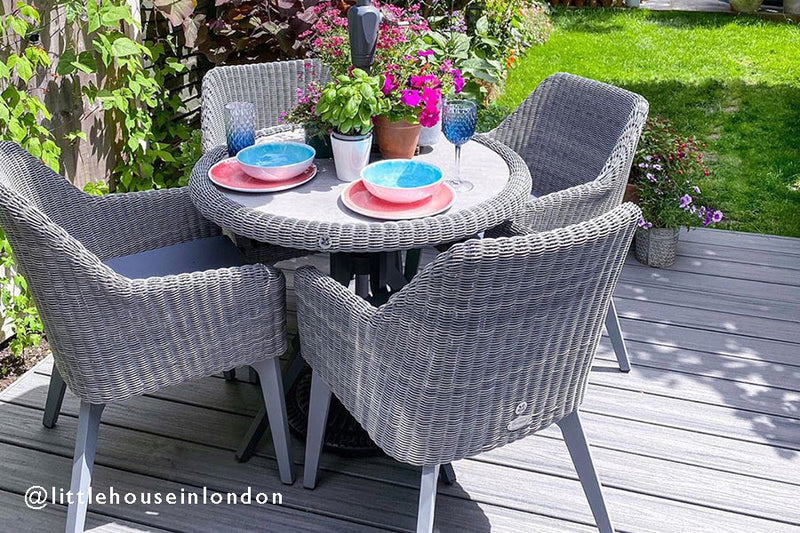 Cliveden Dining Armchair with Aluminium Legs