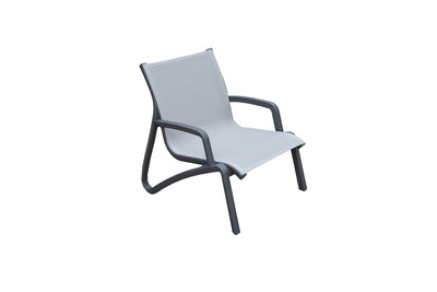 2 Paris Volcano/Grey Lounge Armchairs with 50cm Side Table