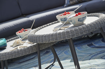 Cliveden Rattan Curved Modular Sofa Set E