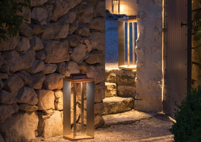 Myrtle Teak Solar Lantern
