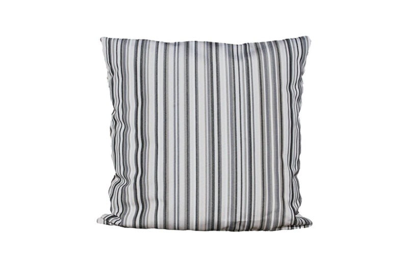 Taupe Striped Waterproof Scatter Cushion