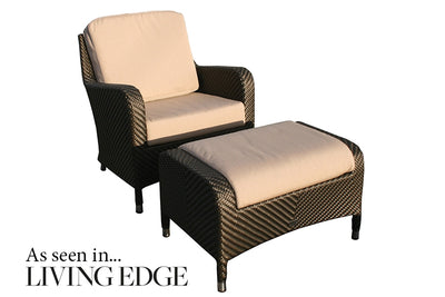 Windsor Bronze Lounge Armchair with Footstool
